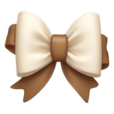 Cute ai creme bow sticker