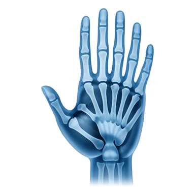 blue xray image sticker