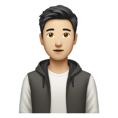 Korean guy sticker