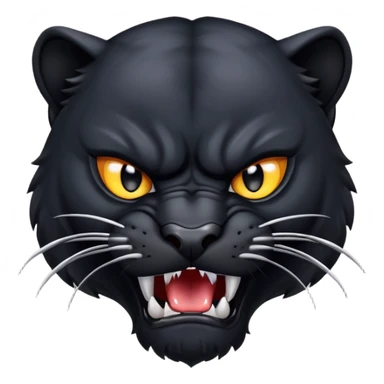 angry panther animal sticker