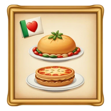 italian menu sticker