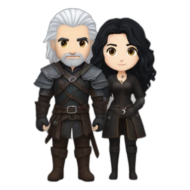 Geralt and Yennefer sticker