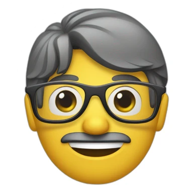 Lelis Vercellesi con gafas de aumento sticker