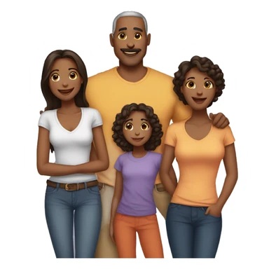 7 daughters and mother and Father sticker