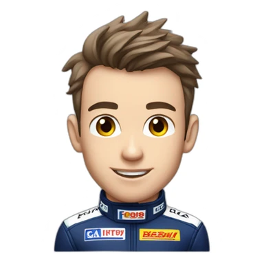 Pierre gasly f1 alpine driver sticker