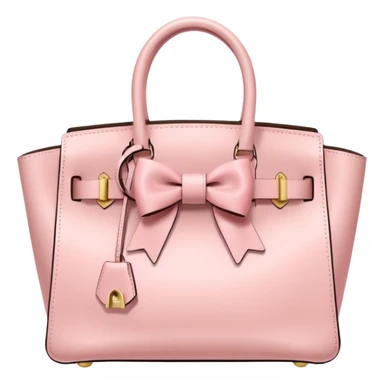 light pink birkin bag with bow sticker