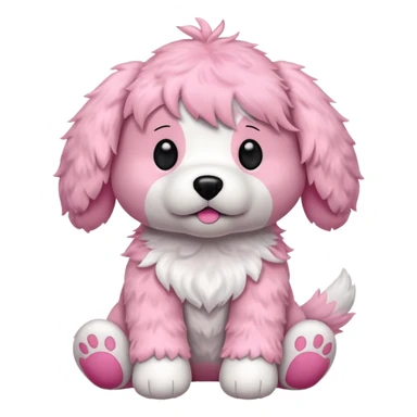 Victoria secret pink dog plush sticker