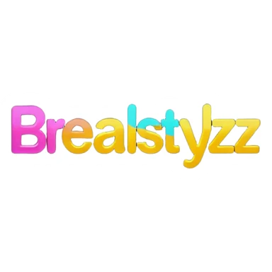 un gif texte qui défile  "BREAKSTYLEZ TV"  change de couleur sur fond noir sticker