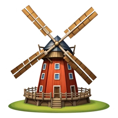 Dutch windmill sticker