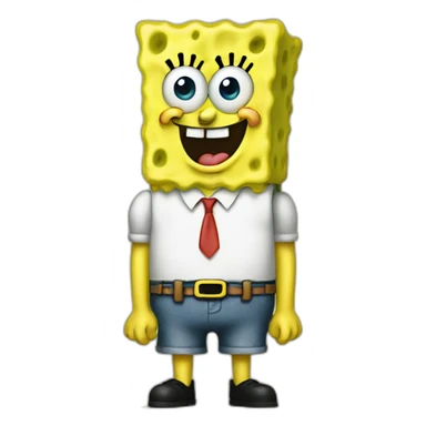 SpongeBob heading out sticker