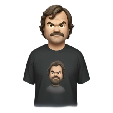 jack black in a t-shirt sticker