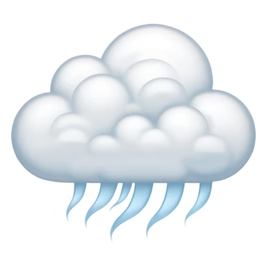 light see-through puff of steam sticker