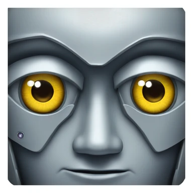 Robot ojos cansados sticker