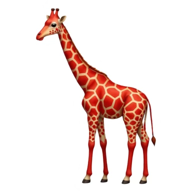 red giraffe sticker