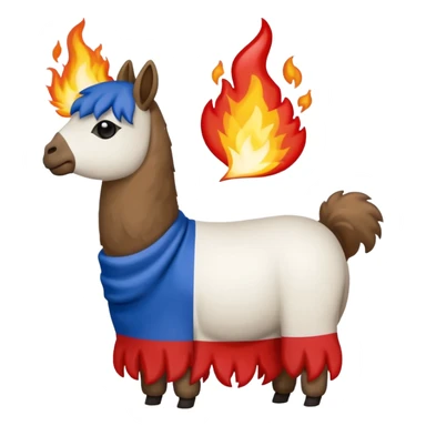 emoji bandera de francia ardiendo pero que sea la bandera de francia sticker