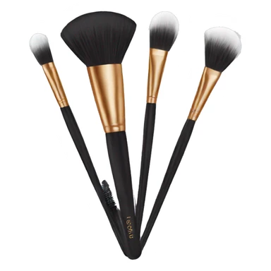 Holding make up brushes sticker