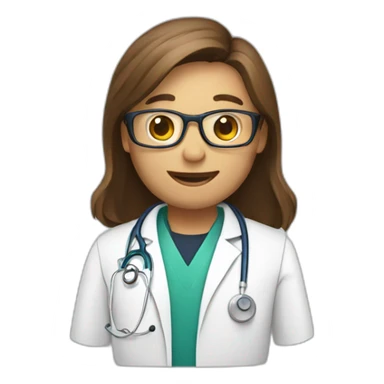 doctor with diploma sticker