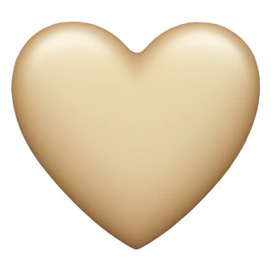 Beige heart sticker