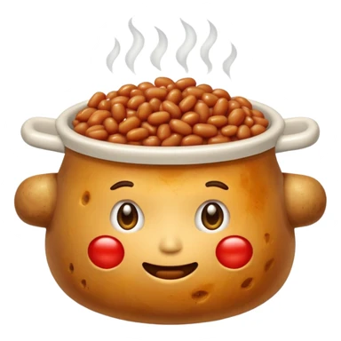Spud and baked bean sticker