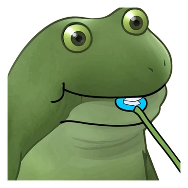  Roll of dental floss for teeth  sticker