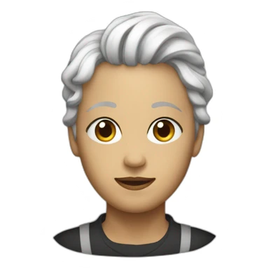 the head of Charli chaplain  sticker