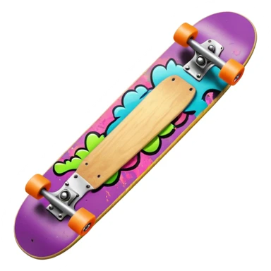 skate board funky sticker