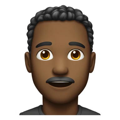 Male face biting lip  sticker