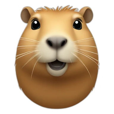 capybara qui pose un classique sticker