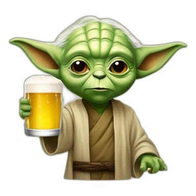 yoda-drink-beer sticker