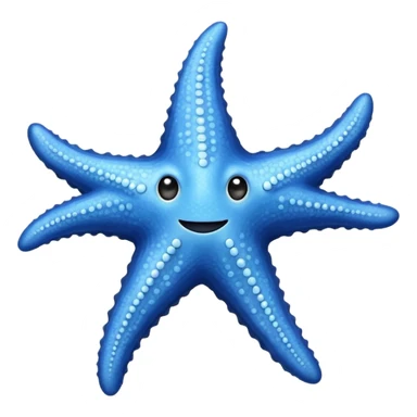 Hyper-realistic Blue Starfish sticker