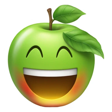 a sun with apple as its core sticker