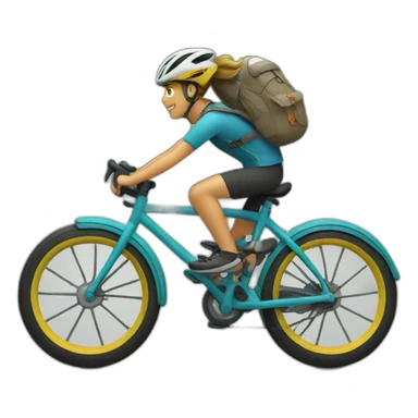 Bike ride sticker