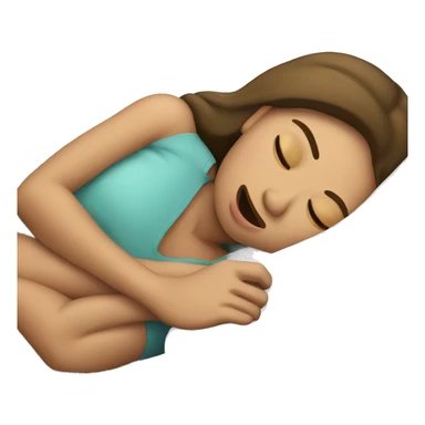 girl snoring  sticker