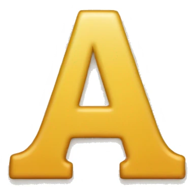 letter "a" sticker