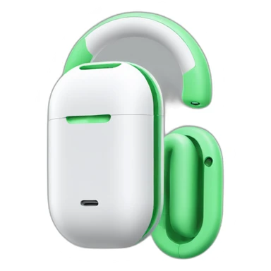 green airpods max sticker