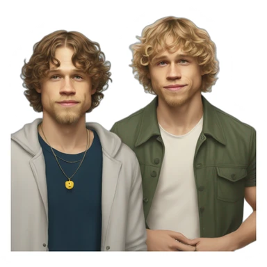 Charlie hunnam with Jack Harlow sticker