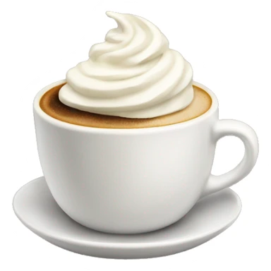 Coffee with whipped cream  sticker