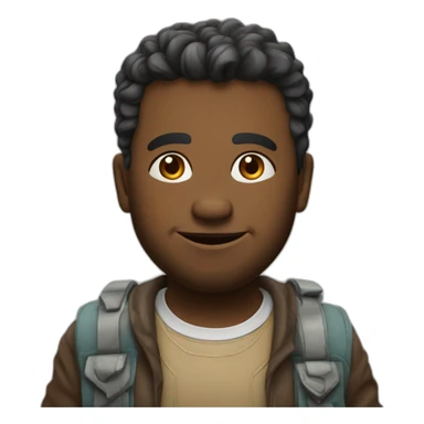 Un gros assis sure une vache sticker