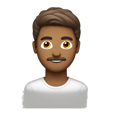 hombre mayor de ojos medio vedosos piel blanca y cabello marron sticker