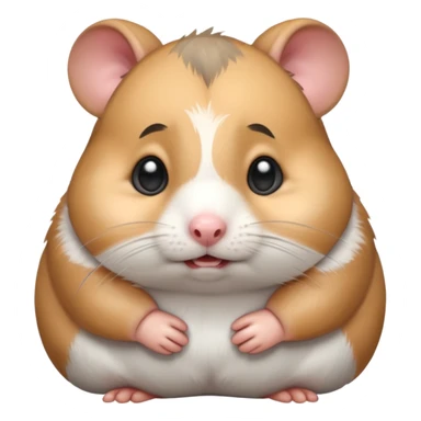 Crying fat hamster sticker