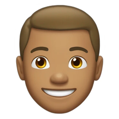 Mbappe very happy back and in front view sticker