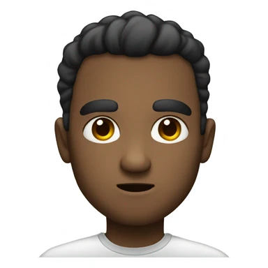 Raised eyebrow with fist sticker