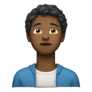 Un garçon qui pleure sticker