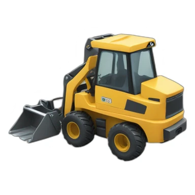 Mini pala cargadora sticker