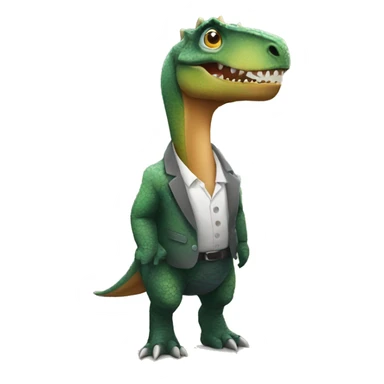 Dinosaur observing Shabbat  sticker