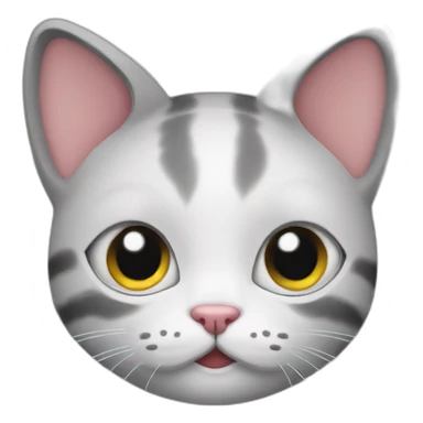 Kitty who rolls eyes sticker