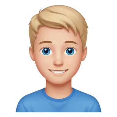 niño guapo adolescente de ojos azules sonriendo ENAMORADO sticker