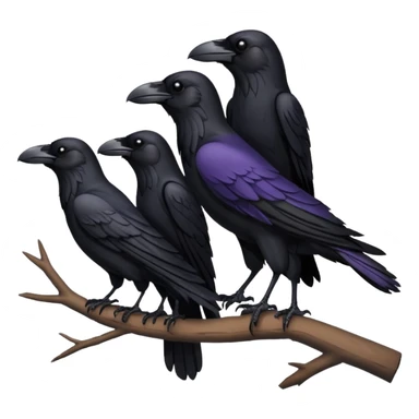 group of ravens sticker