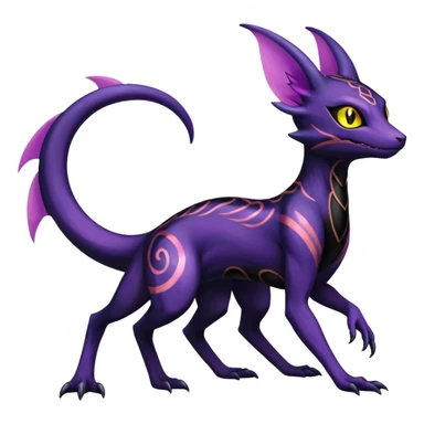 Shiny Salandit-Noivern-Umbreon-Espeon-Hybrid (Full body) sticker