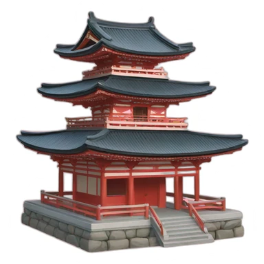 japanese temple sticker
